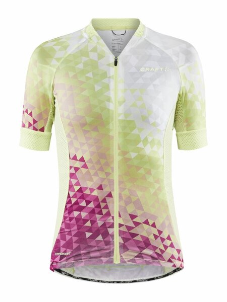 Craft DAMEN SHIRT ADV ENDUR GRAPHIC JERSEY W Multi-Giallo Größe S